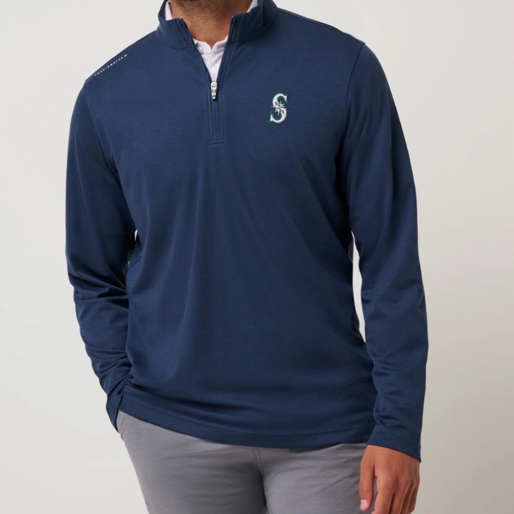 Travis Mathew Seattle Mariners Time to Tailgate Quarter Zip